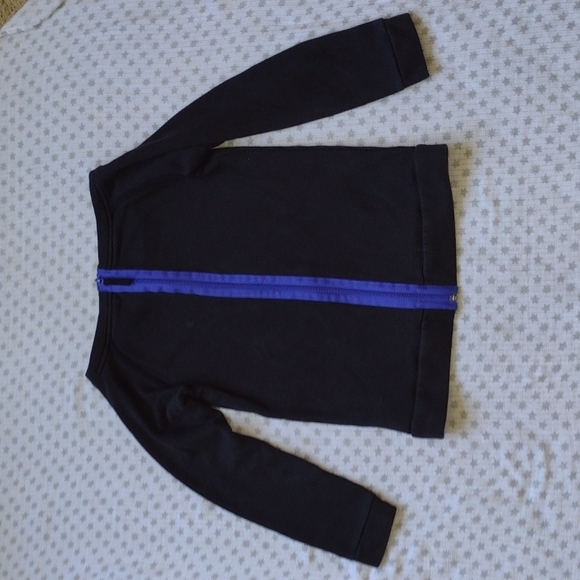 Trendy Back Zip-Up Wide Neck Sweatshirt - Picture 4 of 6